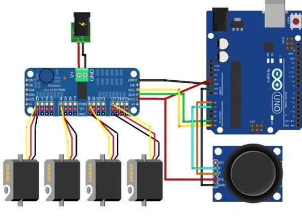 16-Channel 12-bit PWM/Servo Driver – I2C interface – PCA9685 - Image 4